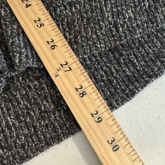 H&M Men’s Grey Button Up Sweater Size XL Wool Blend Front Pockets Preppy - Picture 8 of 10